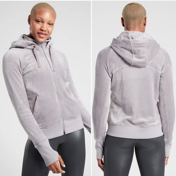 Athleta Triumph Hoodie In Double Cozy Karma in Norwegian Grey - Picture 16 of 16